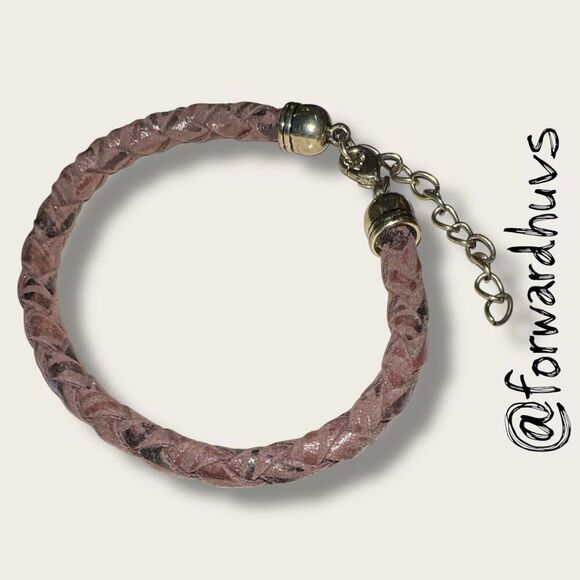 Bundle Sale 3 for $15 | Adjustable Braided Brown Vegan Leather Bracelet - Picture 1 of 10